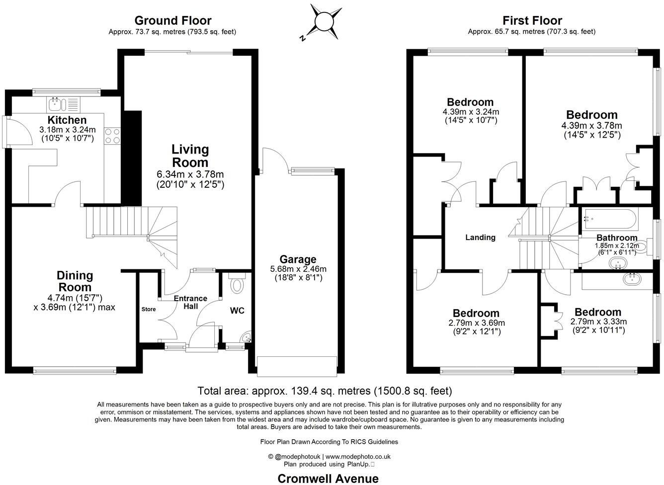 Cromwell Avenue, Billericay floorplan