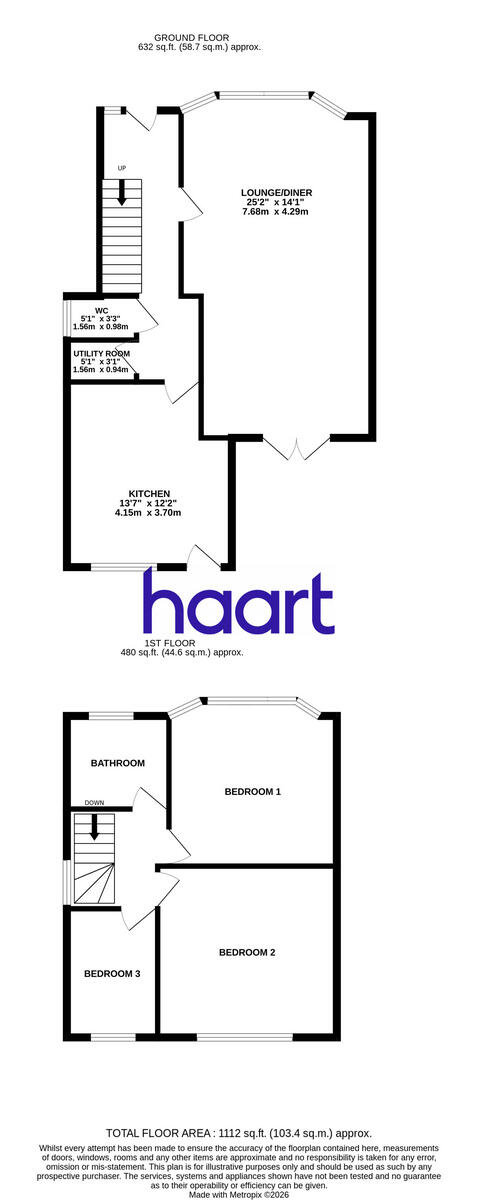 Arundel Road, Harold Wood floorplan