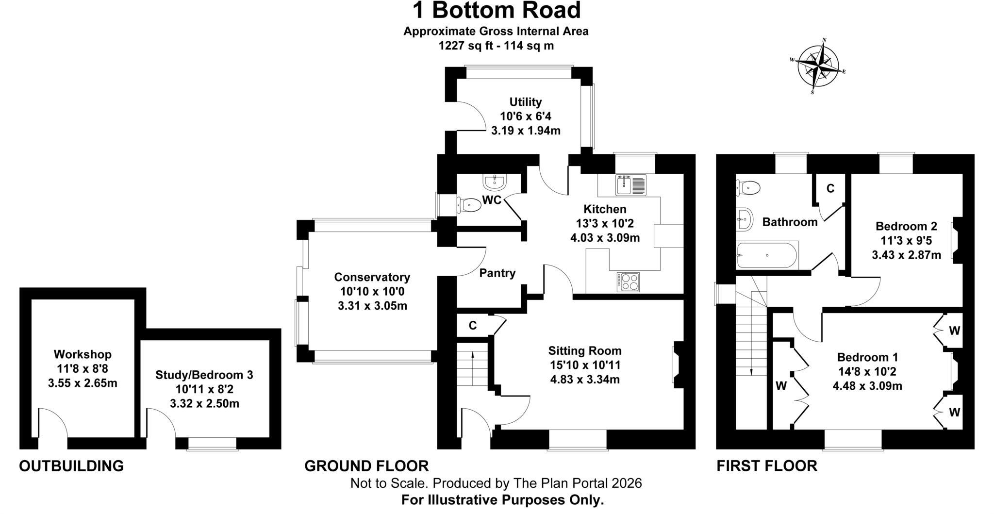 Bottom Road, Stourpaine floorplan