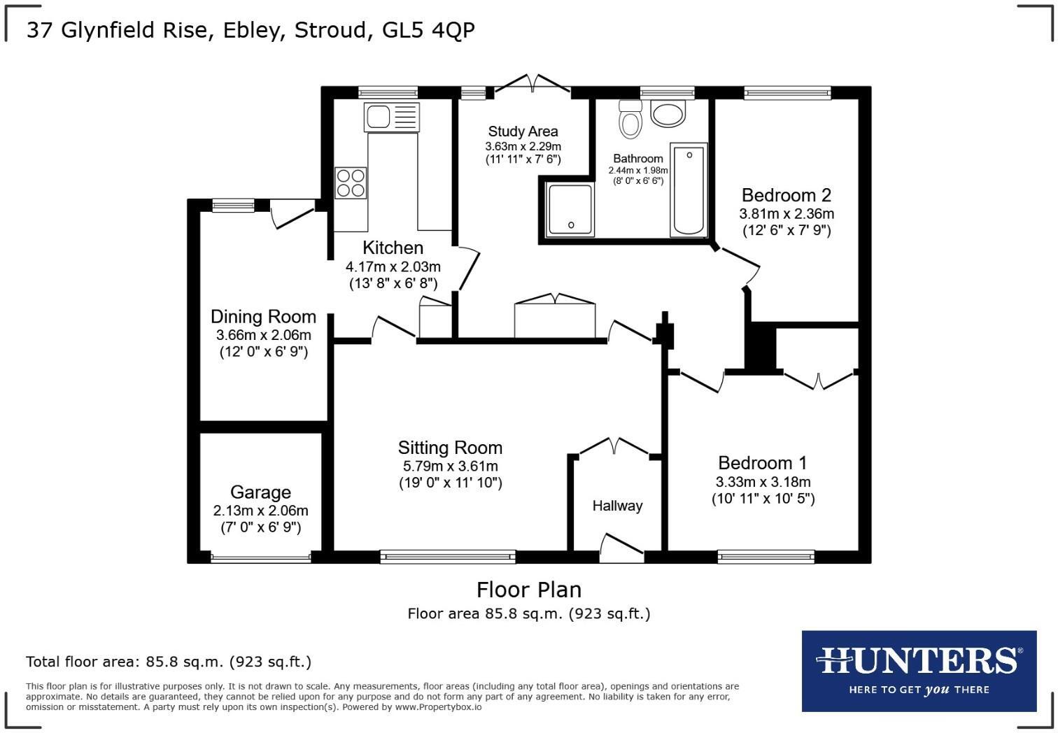Glynfield Rise, Ebley, Stroud floorplan