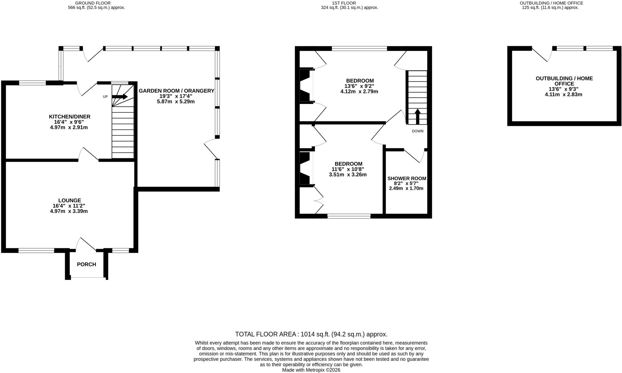 Flint Cottages, Jevington Road, Jevington, East Sussex floorplan