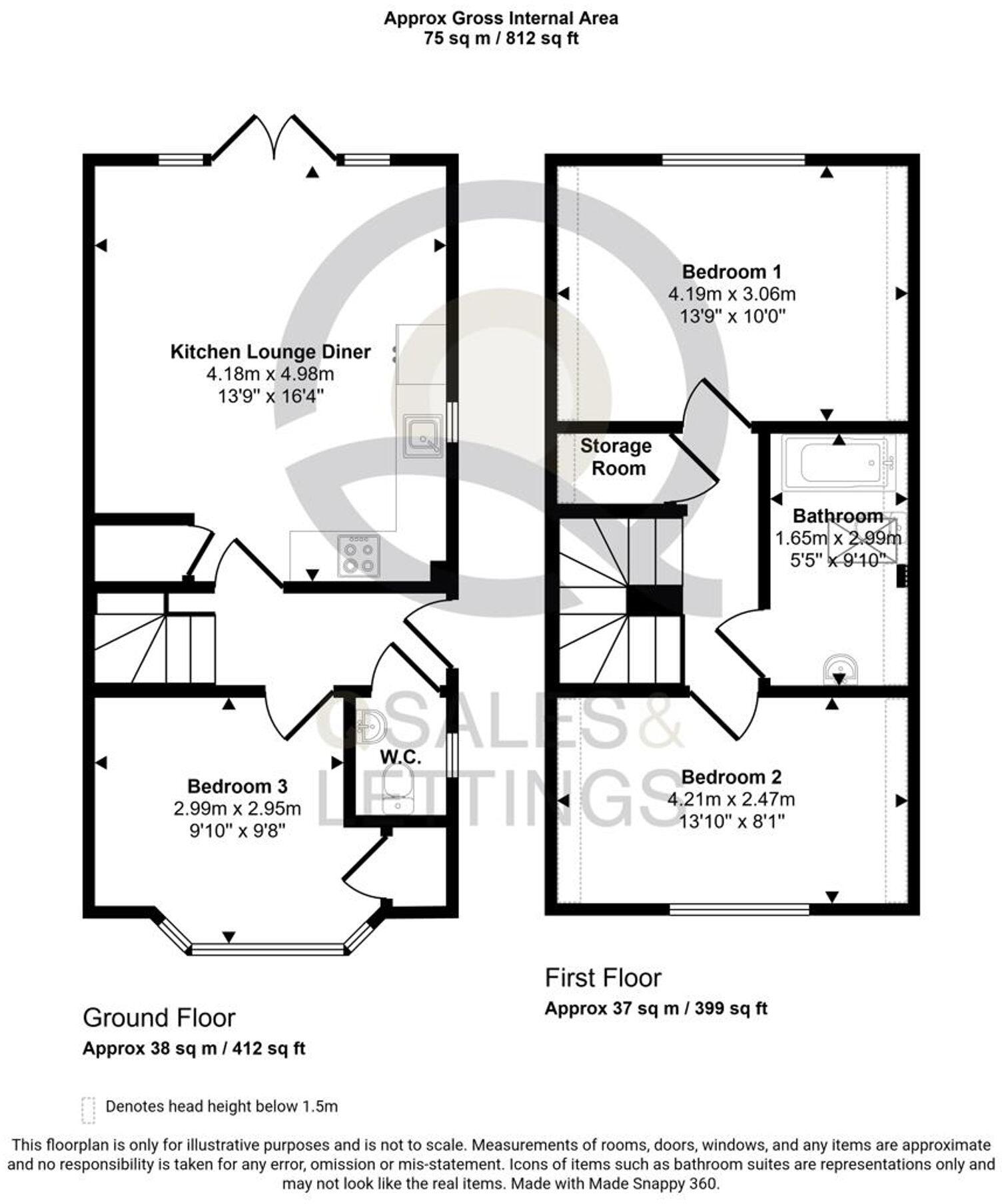 Cynthia Road, Poole, BH12 floorplan