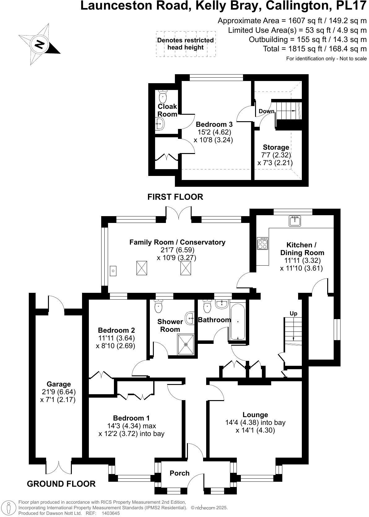 Kelly Bray, Callington floorplan