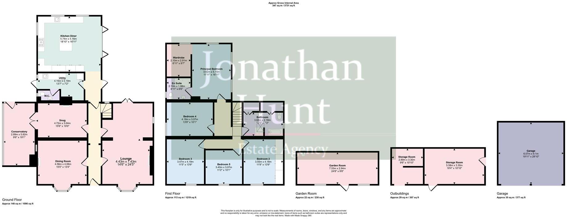 Dassels, Braughing floorplan