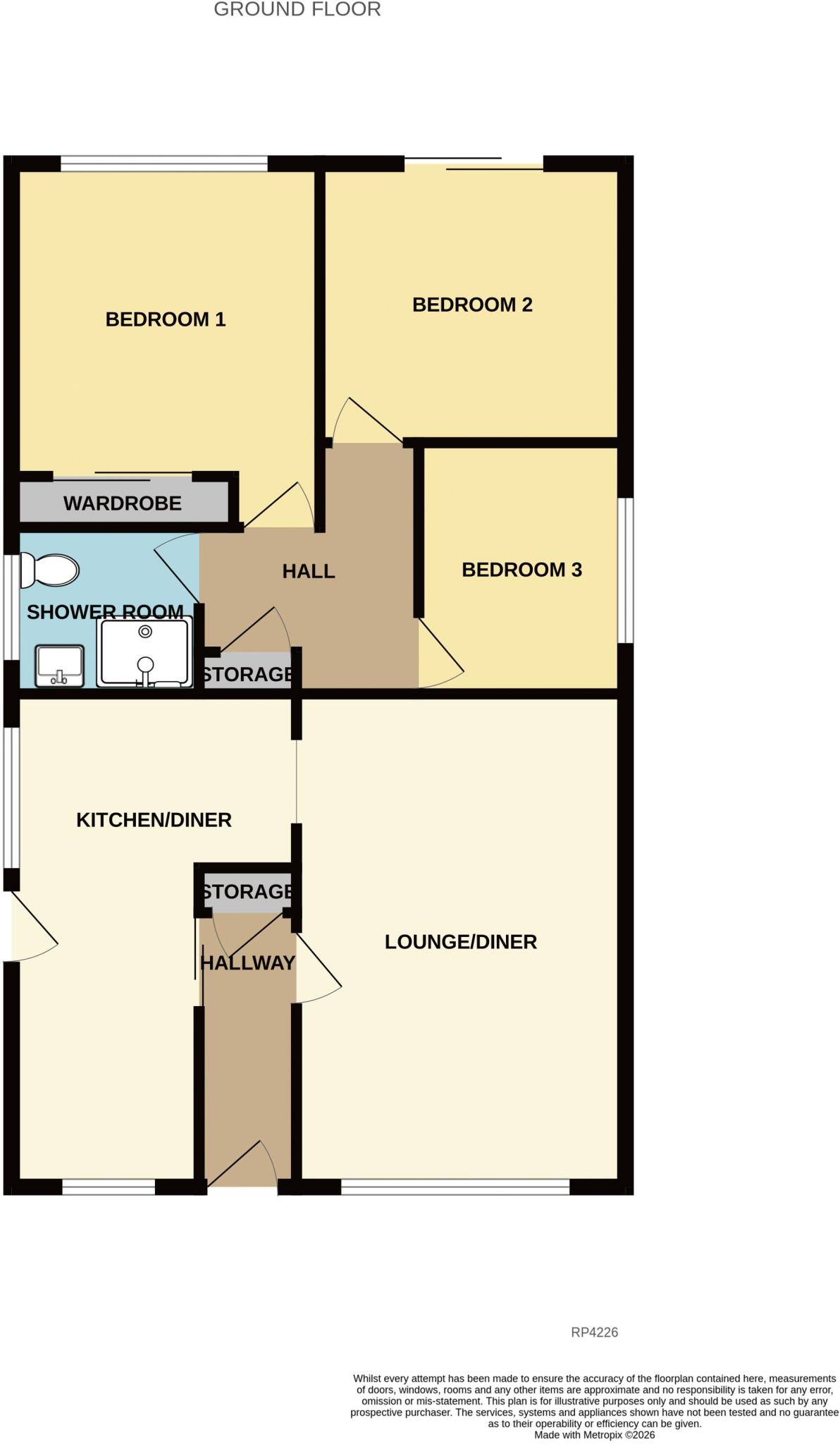 Canterbury Lane, Rhos on Sea  floorplan