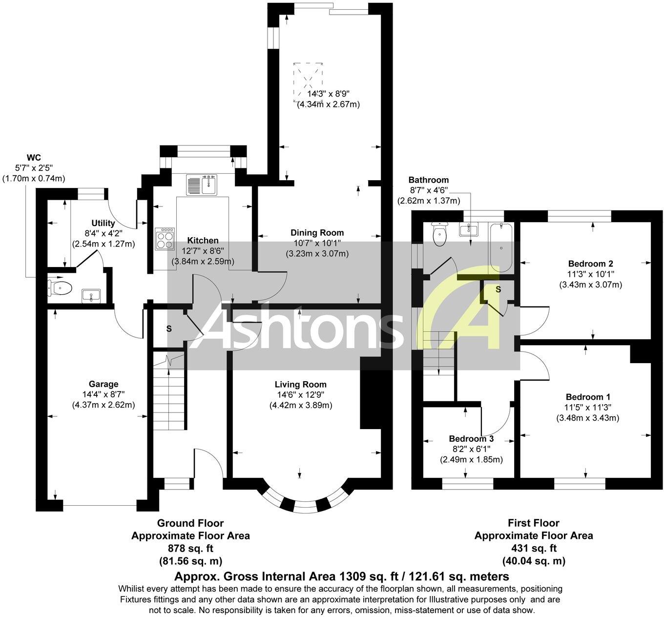 Hayman Avenue, Leigh, WN7 floorplan
