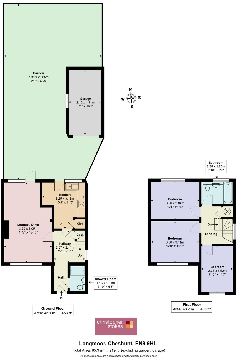 Long Moor, Cheshunt, Hertfordshire, EN8 9HL floorplan