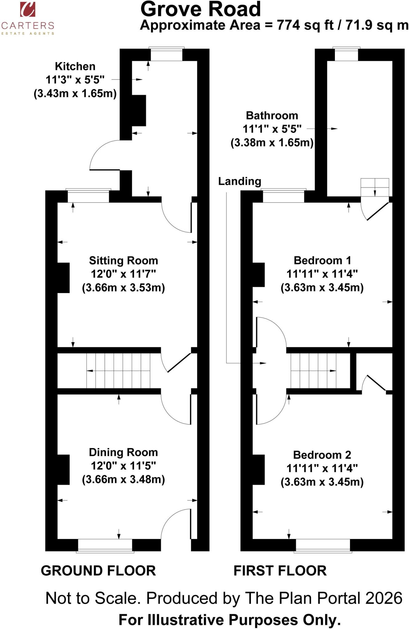 Grove Road, Atherstone, CV9 floorplan