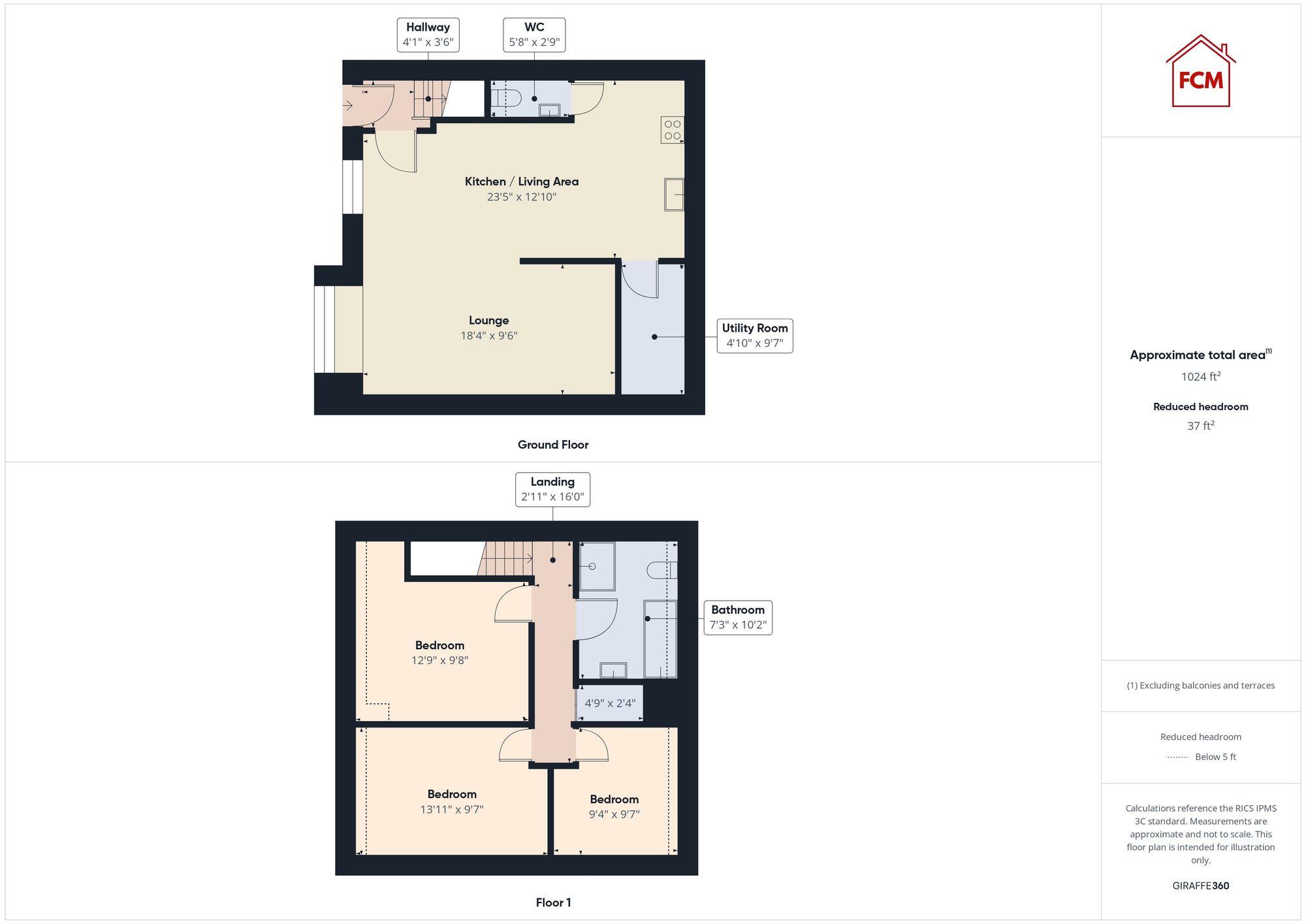 Penzance Street, Moor Row, CA24 floorplan