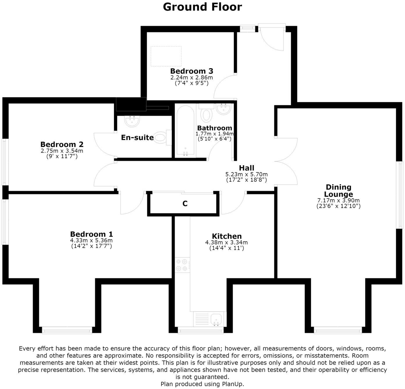 Flat 11 Castle Gate, 12, Skelmorlie Castle Road, Skelmorlie PA17 5AH floorplan