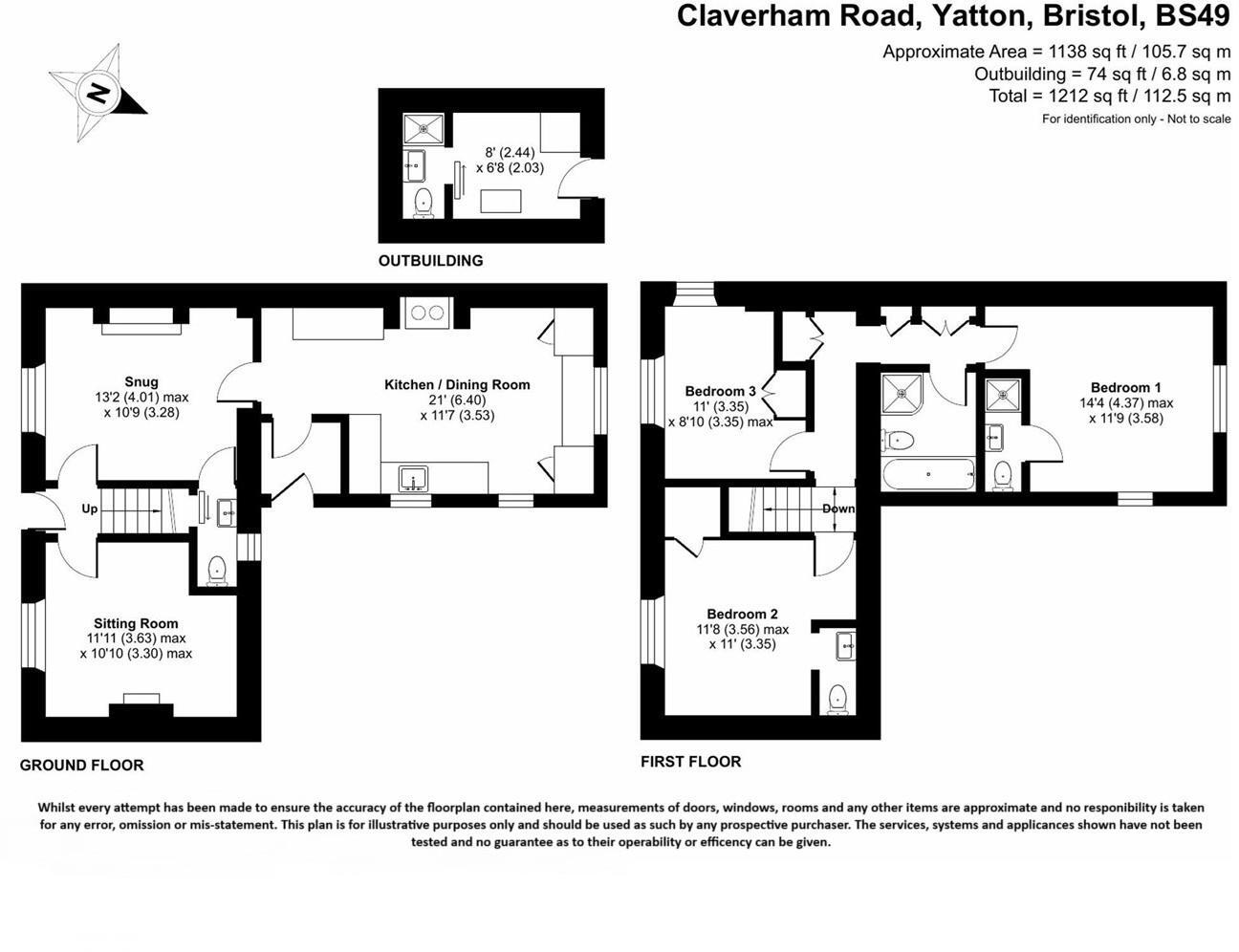 Charming cottage on Claverham Road floorplan