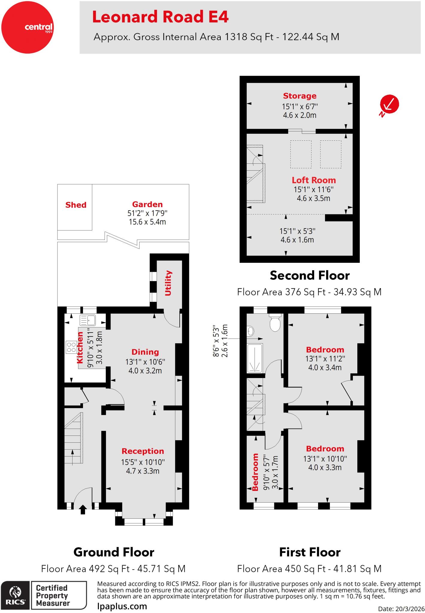 Leonard Road, Chingford, London, E4 floorplan