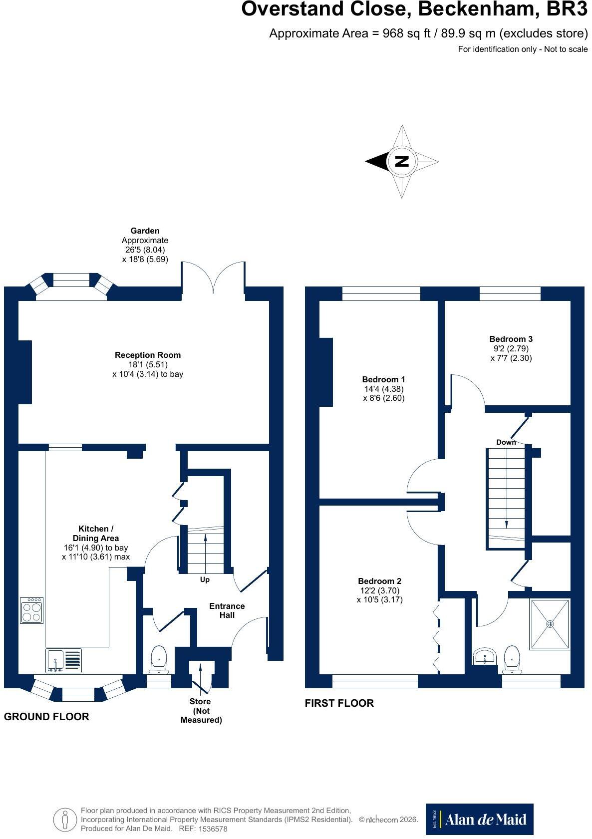 Overstand Close, Beckenham floorplan