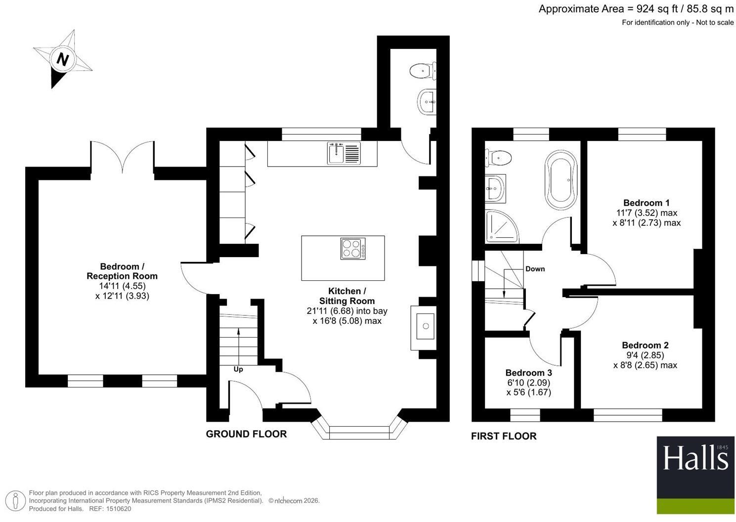 Wayland Road, Whitchurch. floorplan