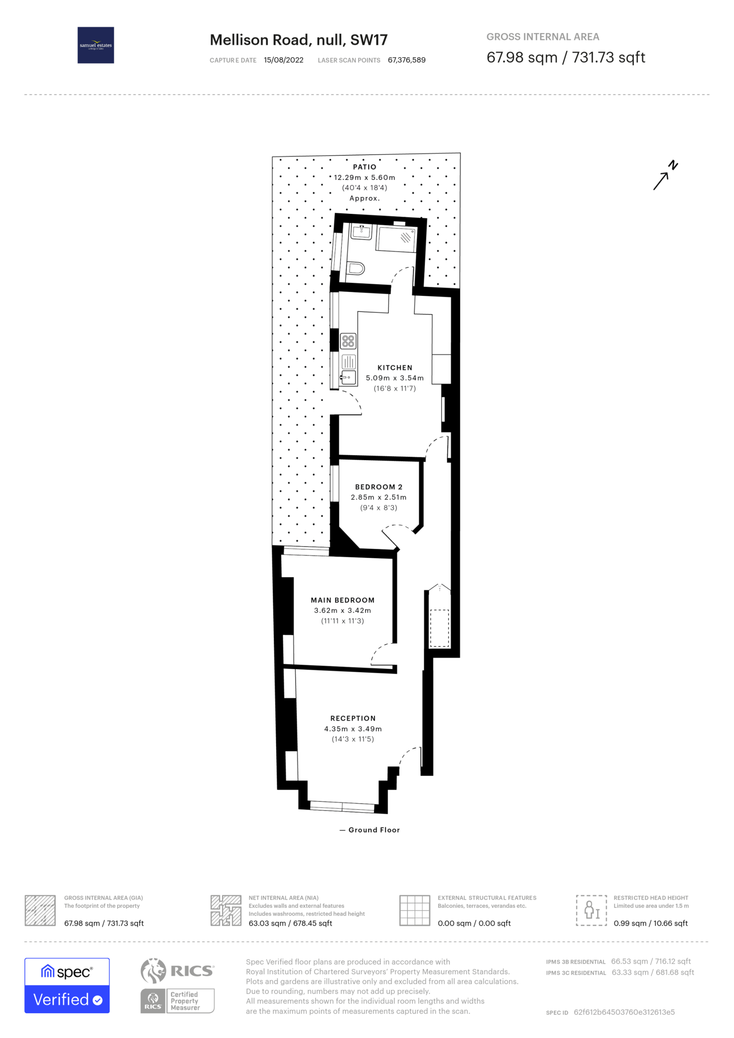 Mellison Road, Tooting, SW17 floorplan