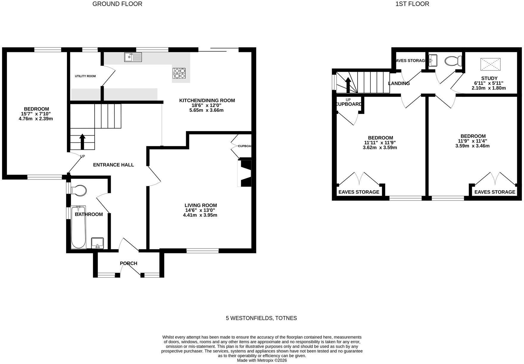 Westonfields, Totnes, TQ9 floorplan