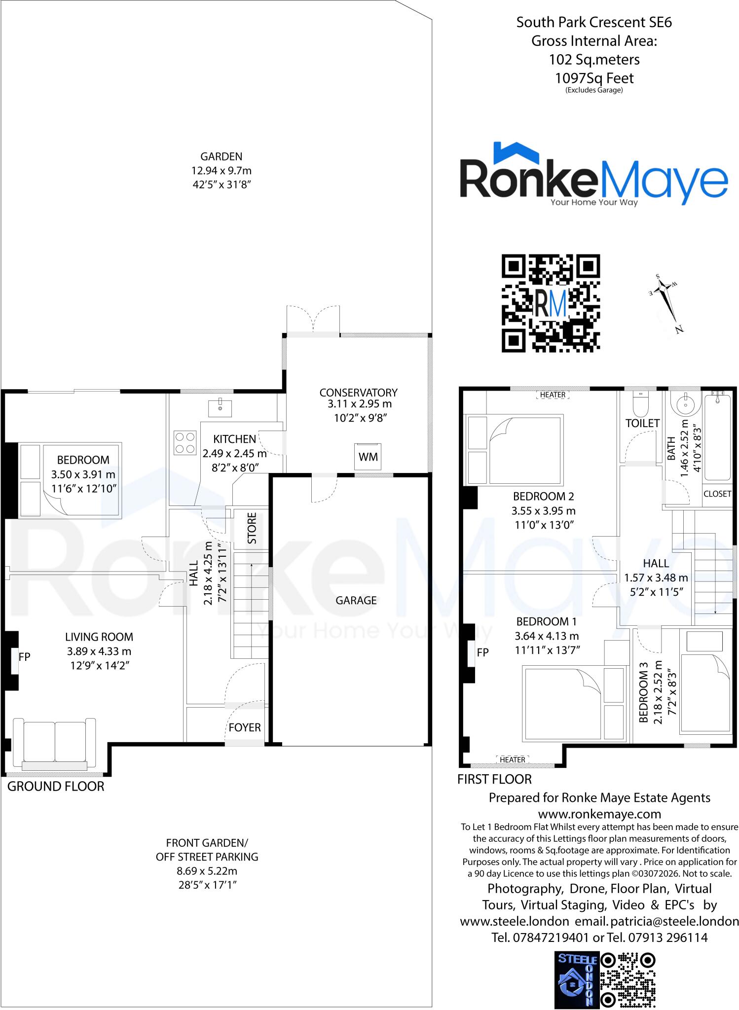 South Park Crescent, Lewisham, London floorplan