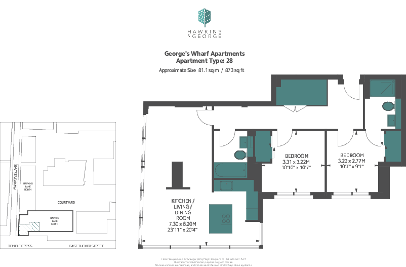Hawkins & George, Bristol Bristol BS1 floorplan