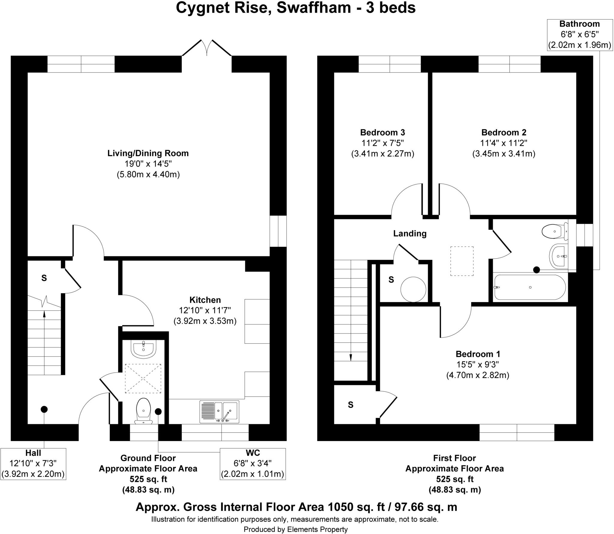 Cygnet Rise
1 Keeper Lane,

Swaffham
PE37 7FP floorplan