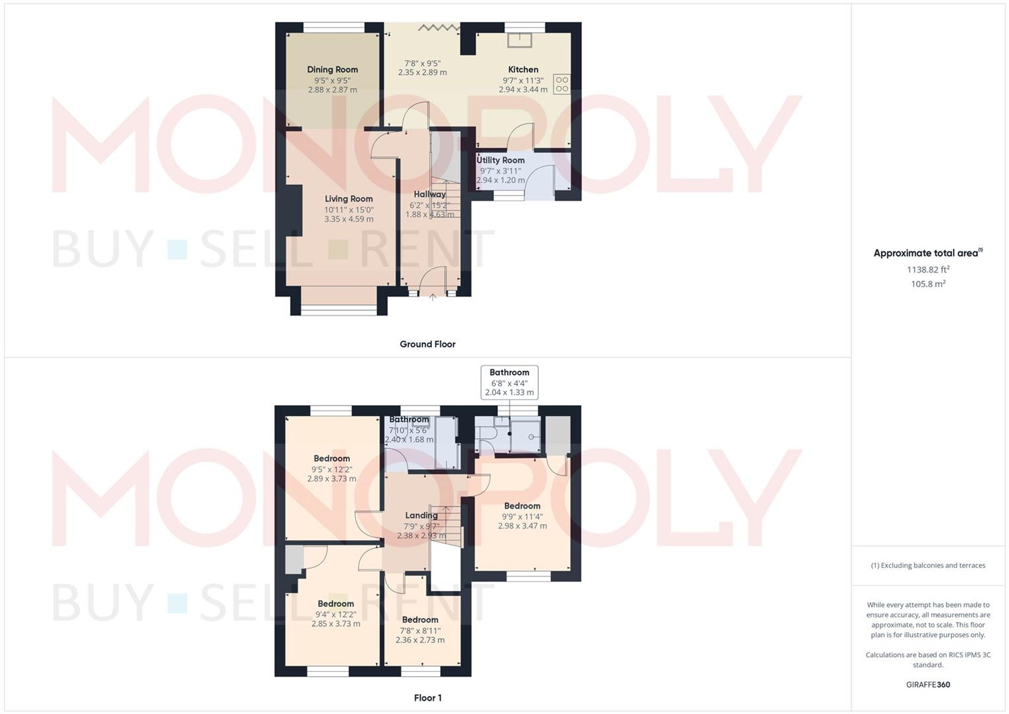 Worsley Avenue, Johnstown, LL14 floorplan