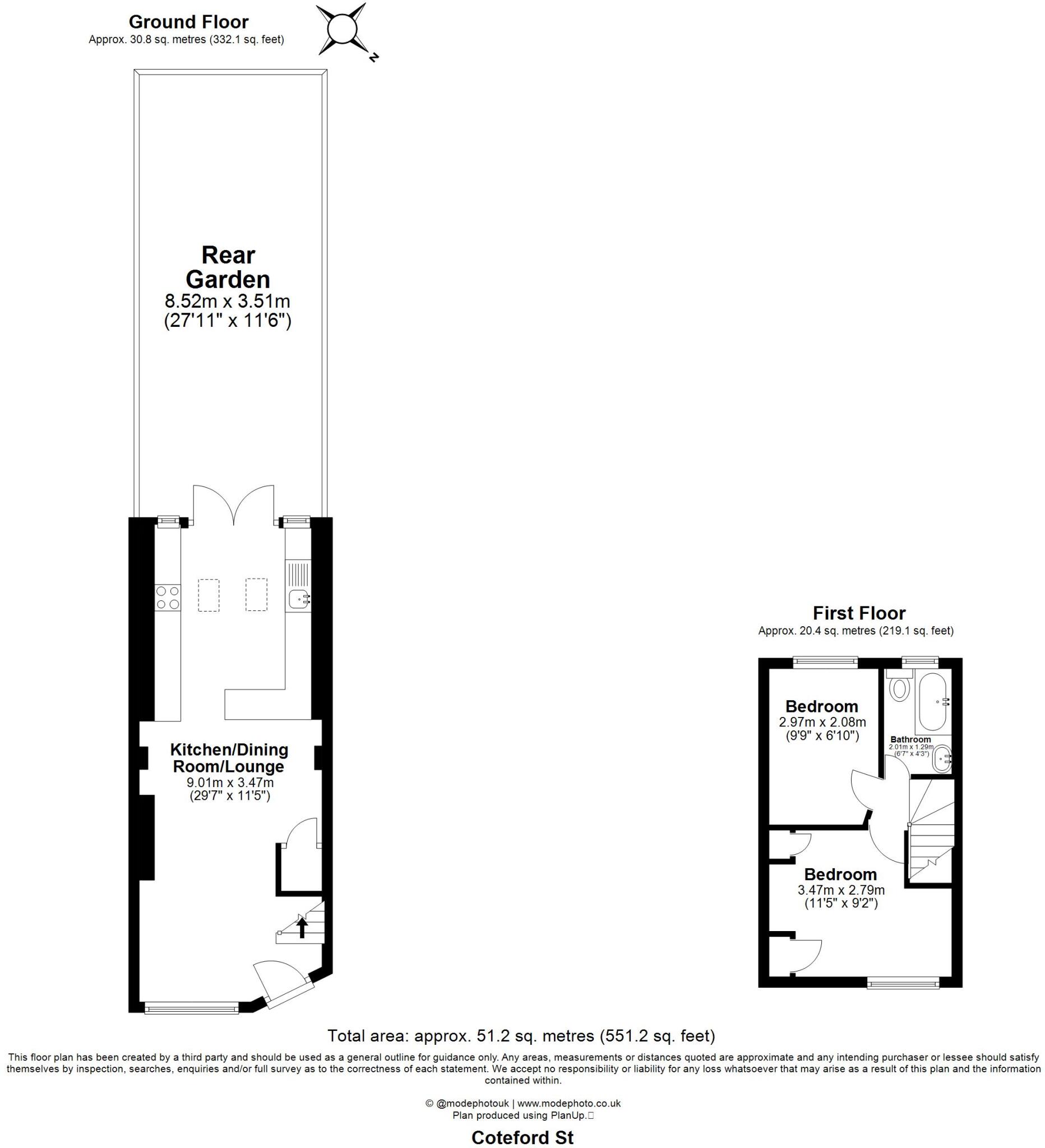 Coteford Street, London, SW17 floorplan