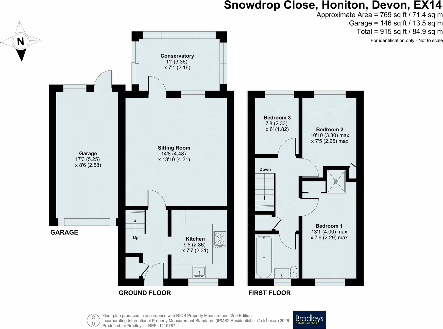 Snowdrop Close, Honiton, Devon floorplan