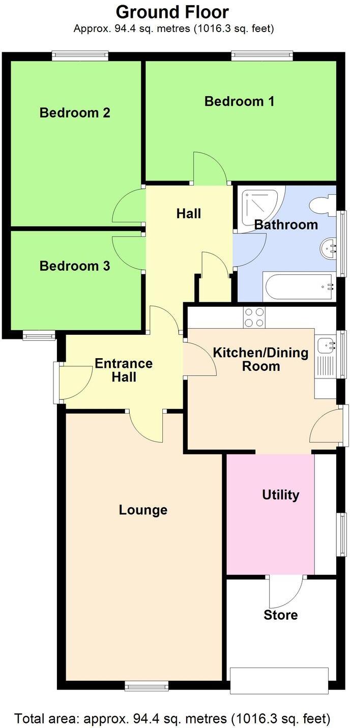 St. Peters Close, Burgh Le Marsh, PE24 floorplan