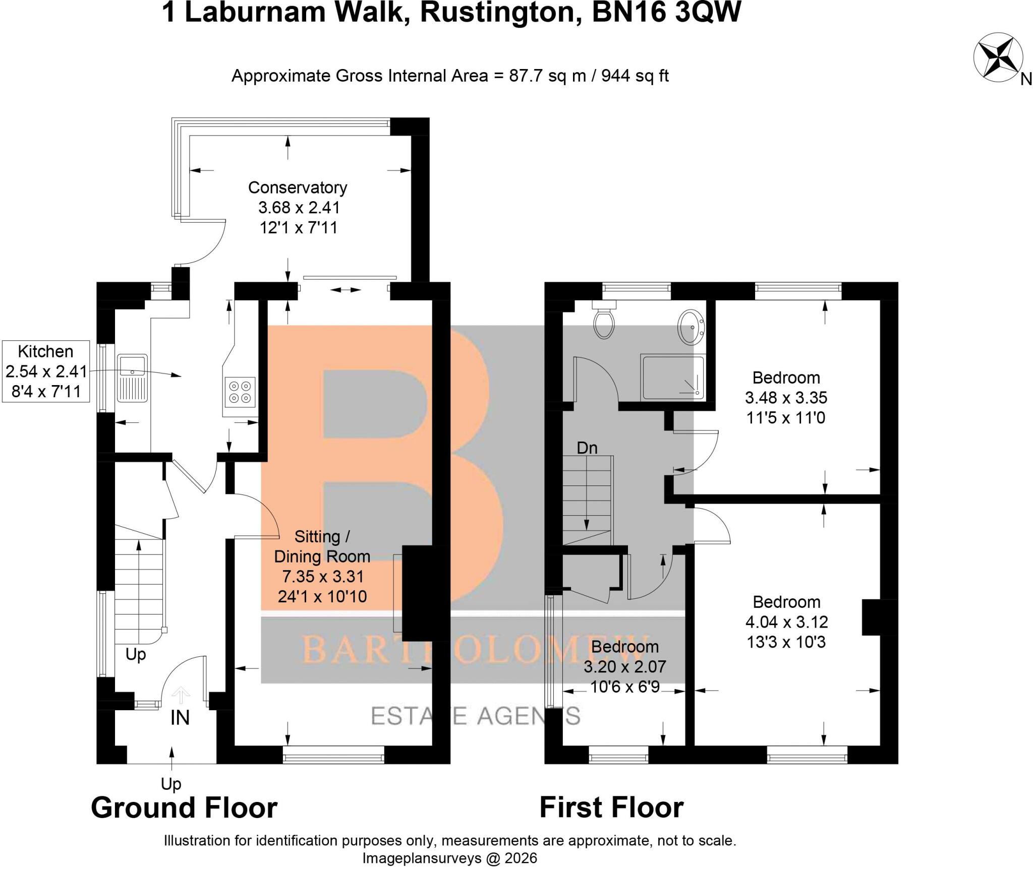 Laburnum Walk, Rustington floorplan