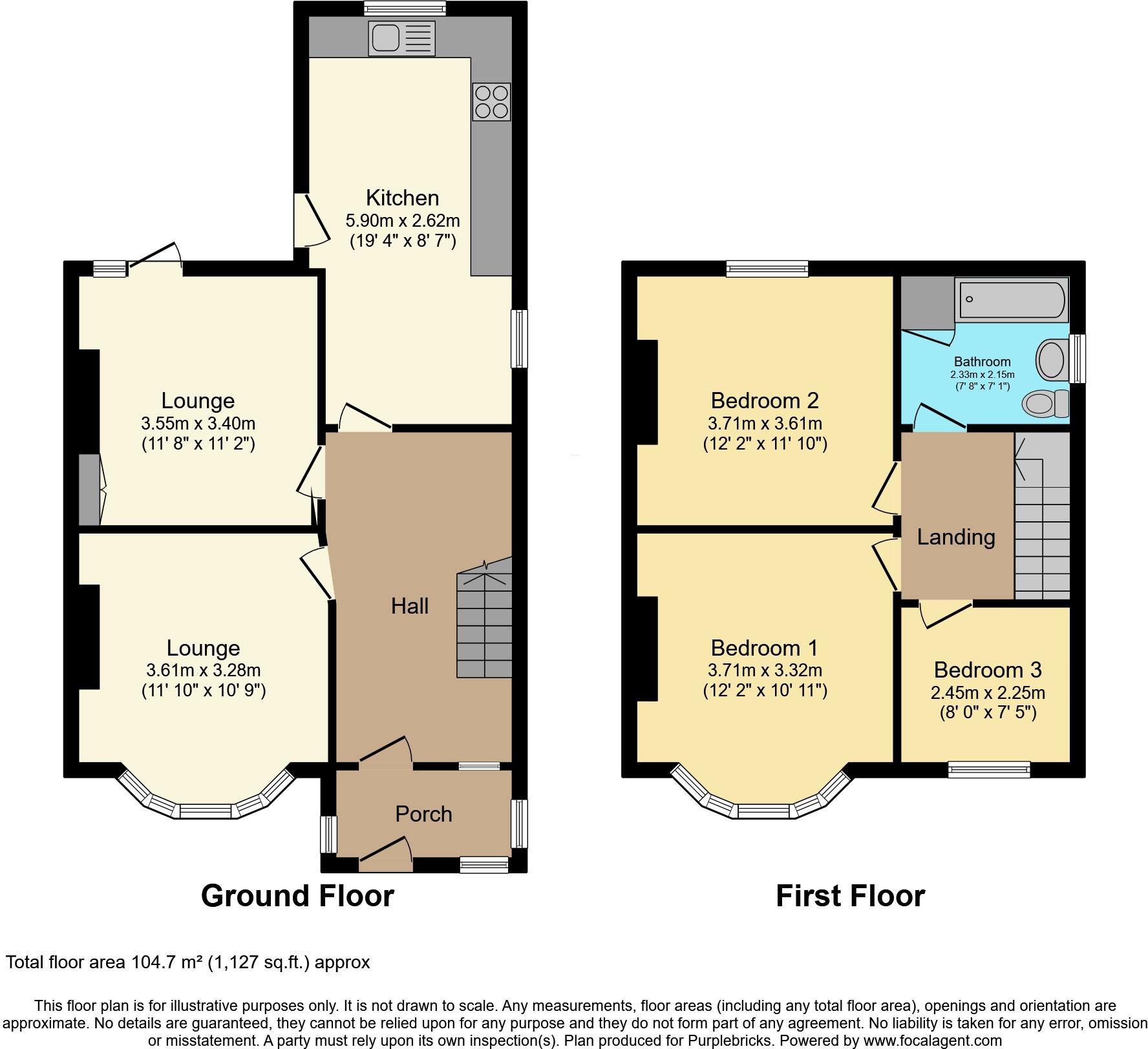 Heol Goffa, Llanelli, SA15 floorplan