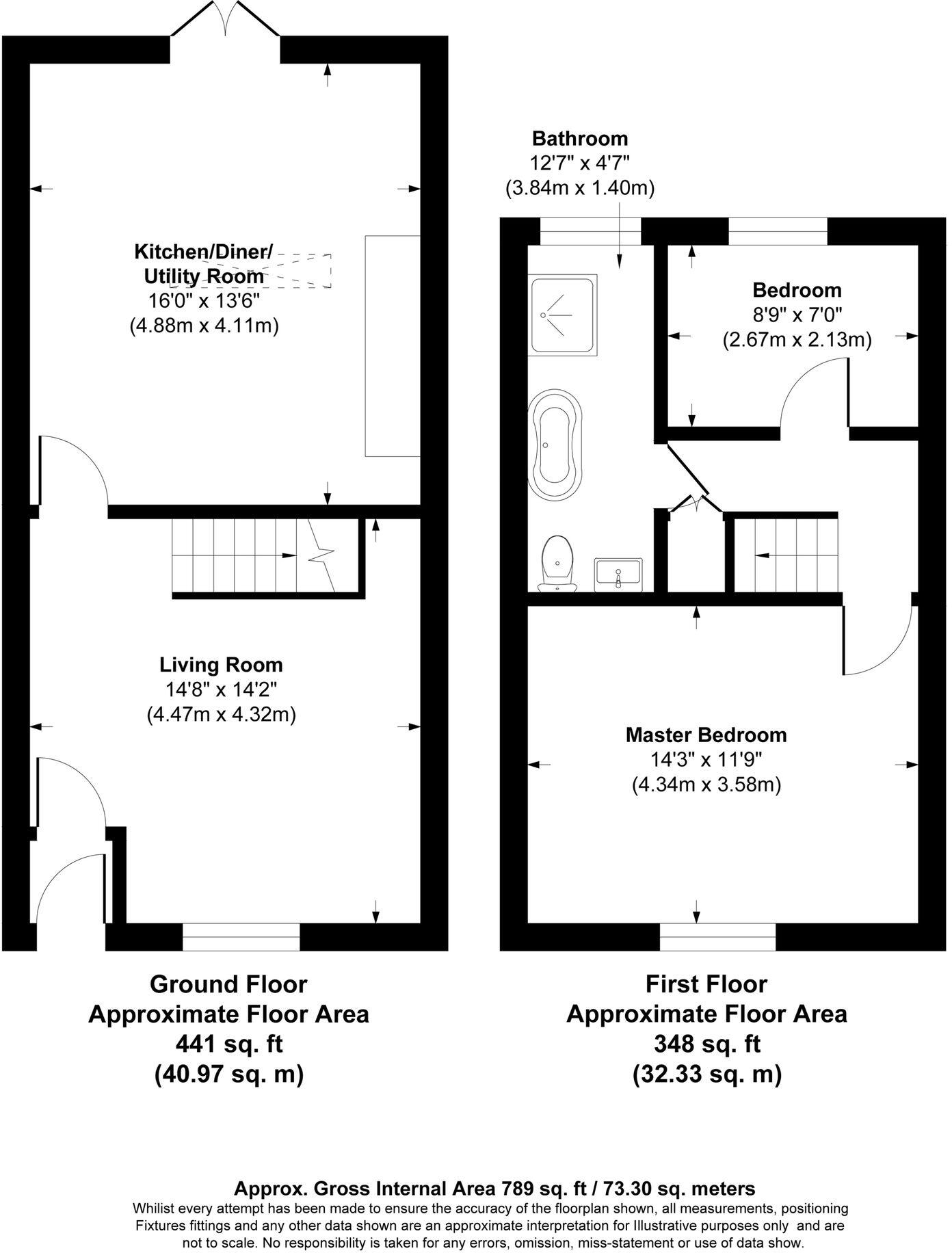 Bedford Street, Prestwich, Manchester, M25 1HX floorplan