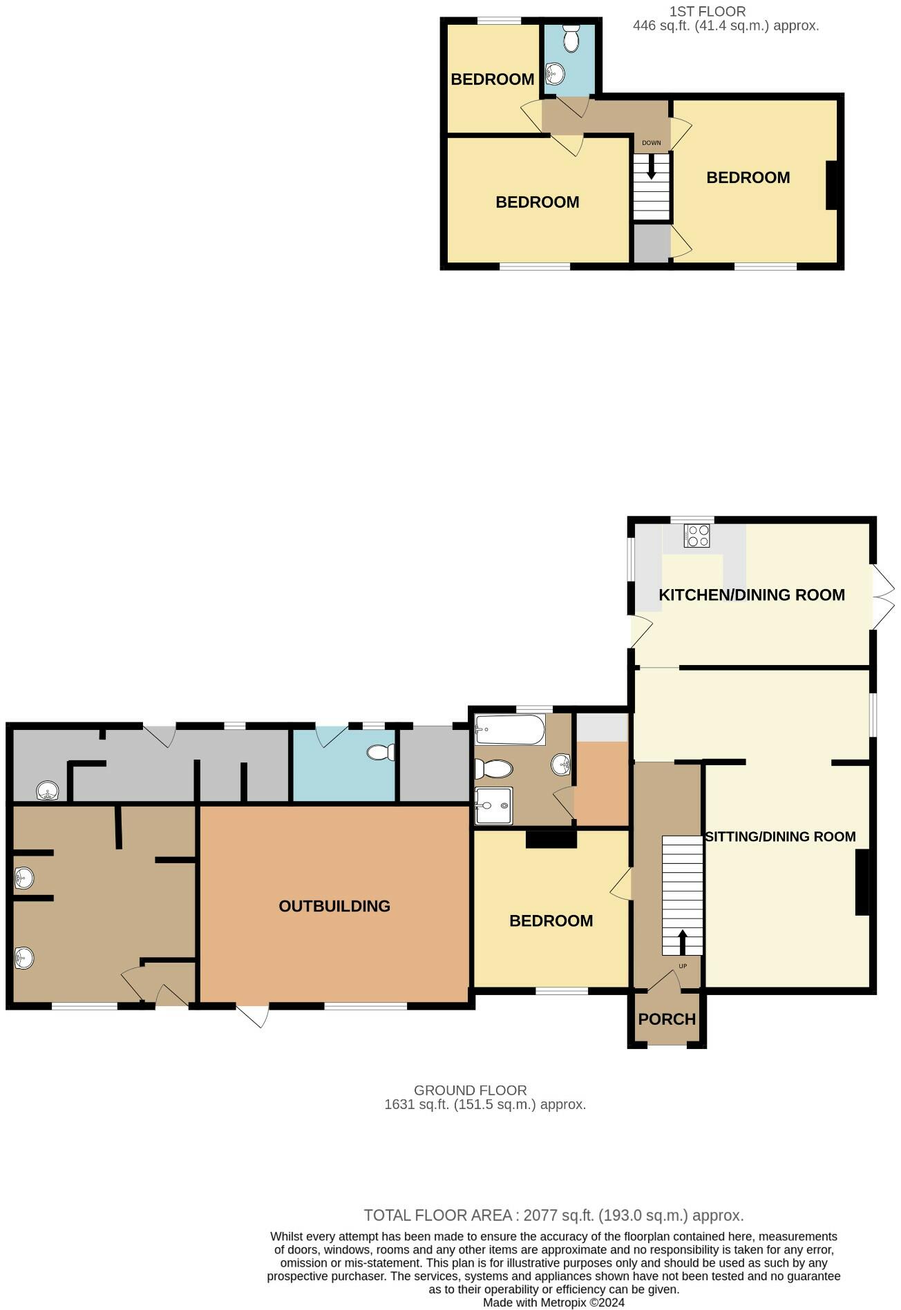 Binstead Road, Ryde, Isle Of Wight, PO33 floorplan