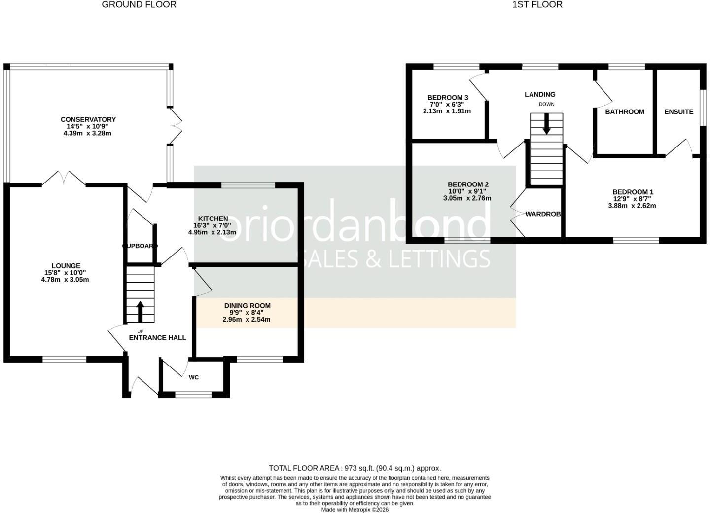 Leah Bank, Sandringham Gardens, Northampton NN4 floorplan
