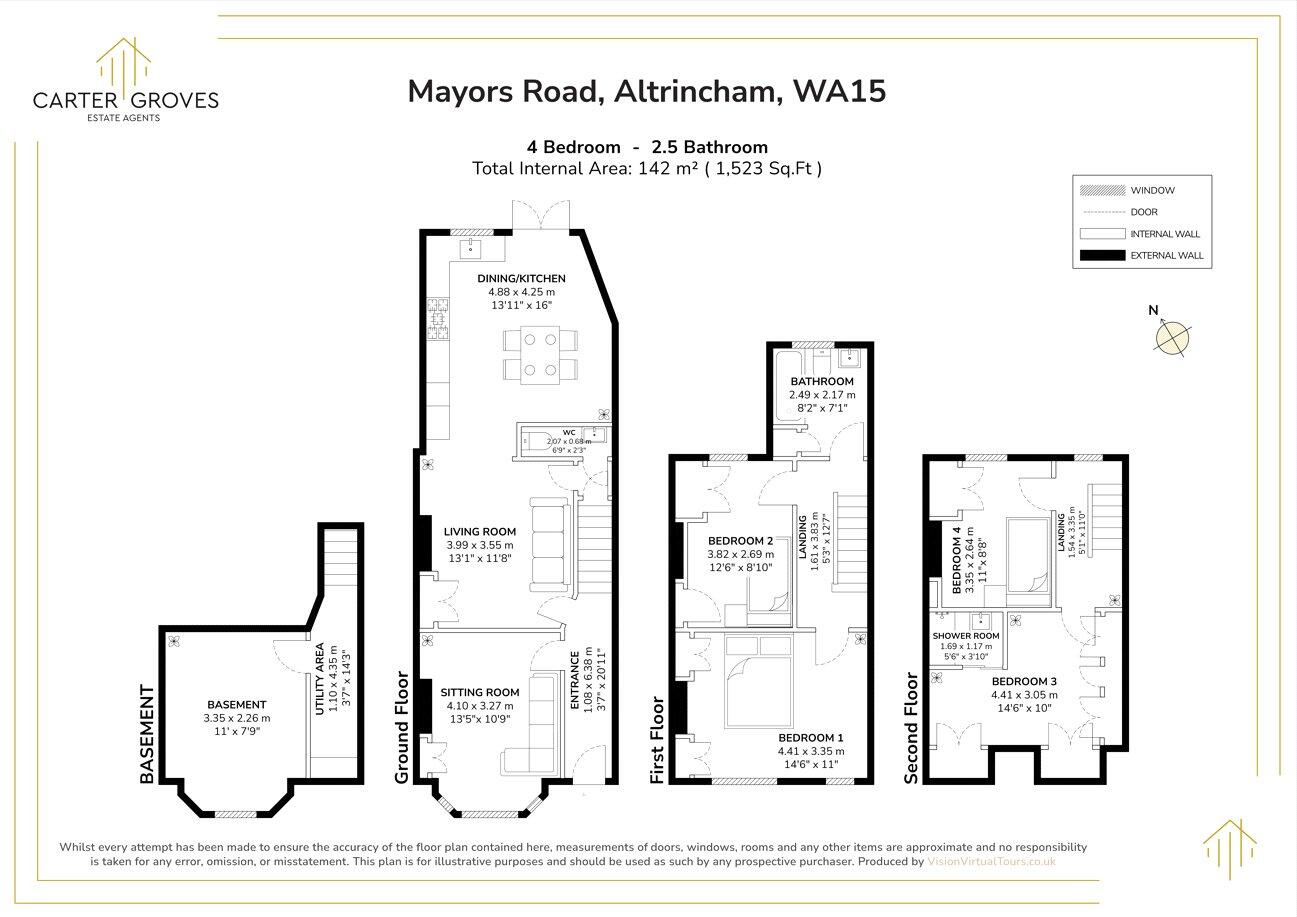 Mayors Road, Altrincham, Greater Manchester, WA15 floorplan
