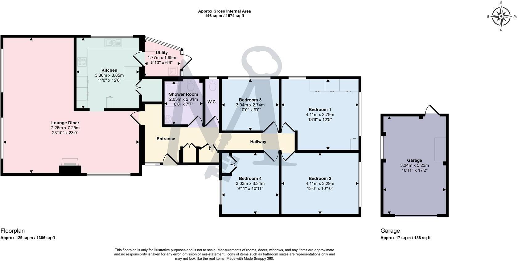 Spring Lane, Swannington, Coalville floorplan