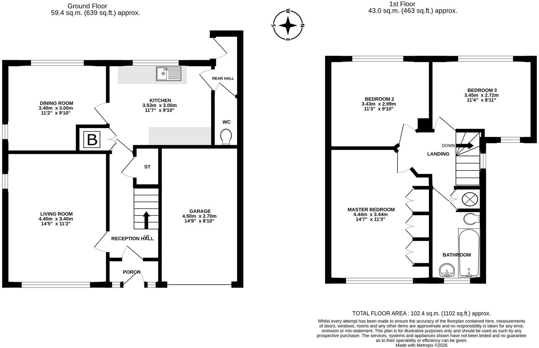 Homewood Crescent, Hartford, CW8 floorplan