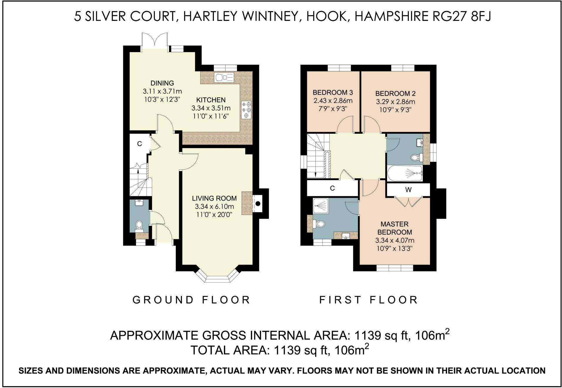 Silver Court, Hartley Wintney, Hook, Hampshire, RG27 8FJ floorplan