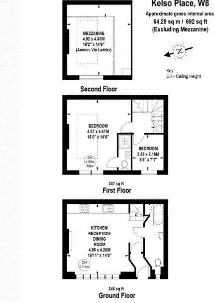 47, Kelso Place, London floorplan