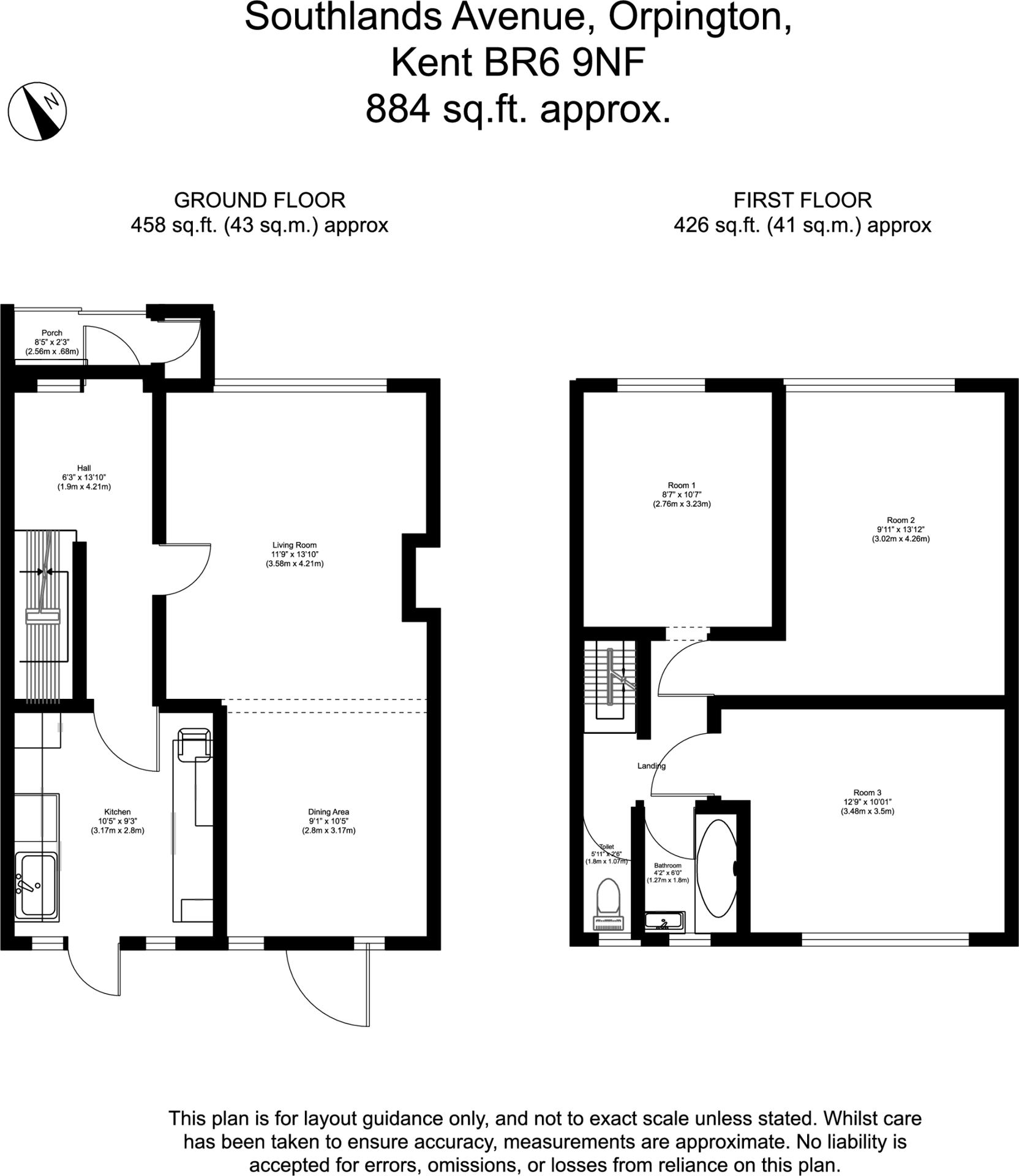 Southlands Avenue, Orpington, Kent, BR6 floorplan