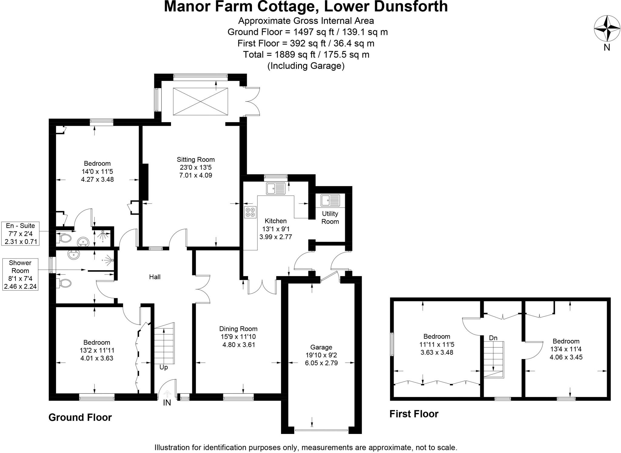 Manor Farm Cottage, Lower Dunsforth, York, North Yorkshire YO26 9RZ floorplan