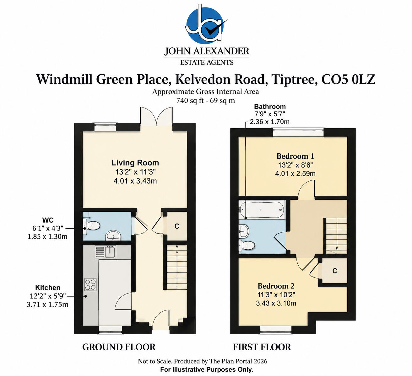 Windmill green place, Tiptree floorplan