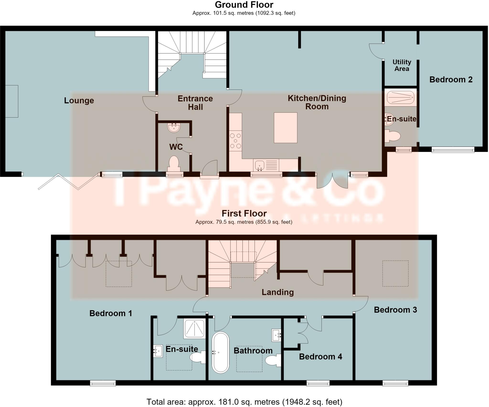 London Road, Chatteris, Cambs., PE16 9AS floorplan