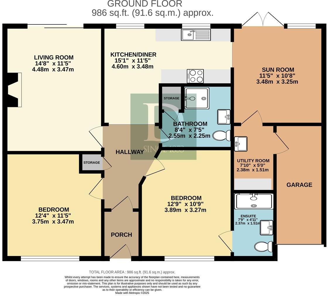 Dukes Drive, Halesworth floorplan