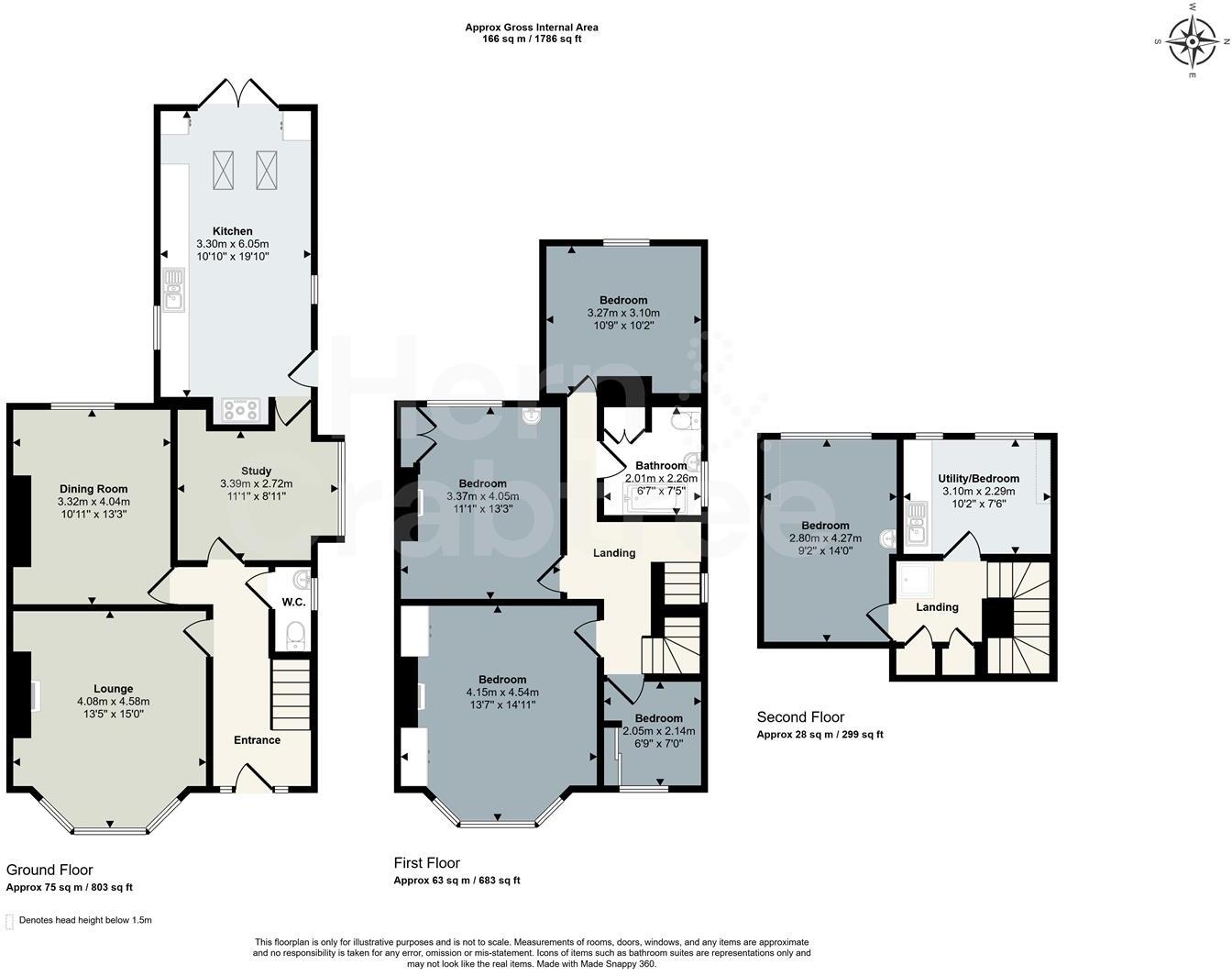 Palace Road, Llandaff, Cardiff floorplan
