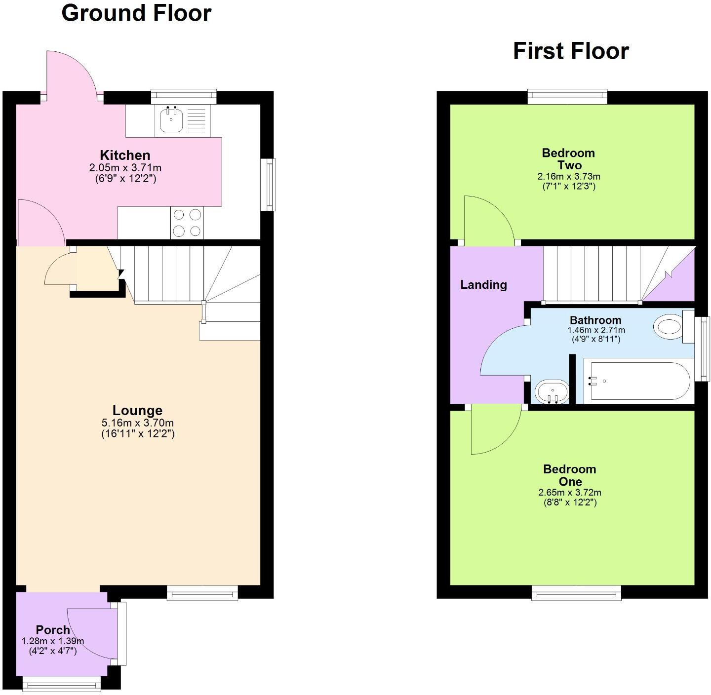 43 Trinity Close, Daventry, NN11 4RN floorplan