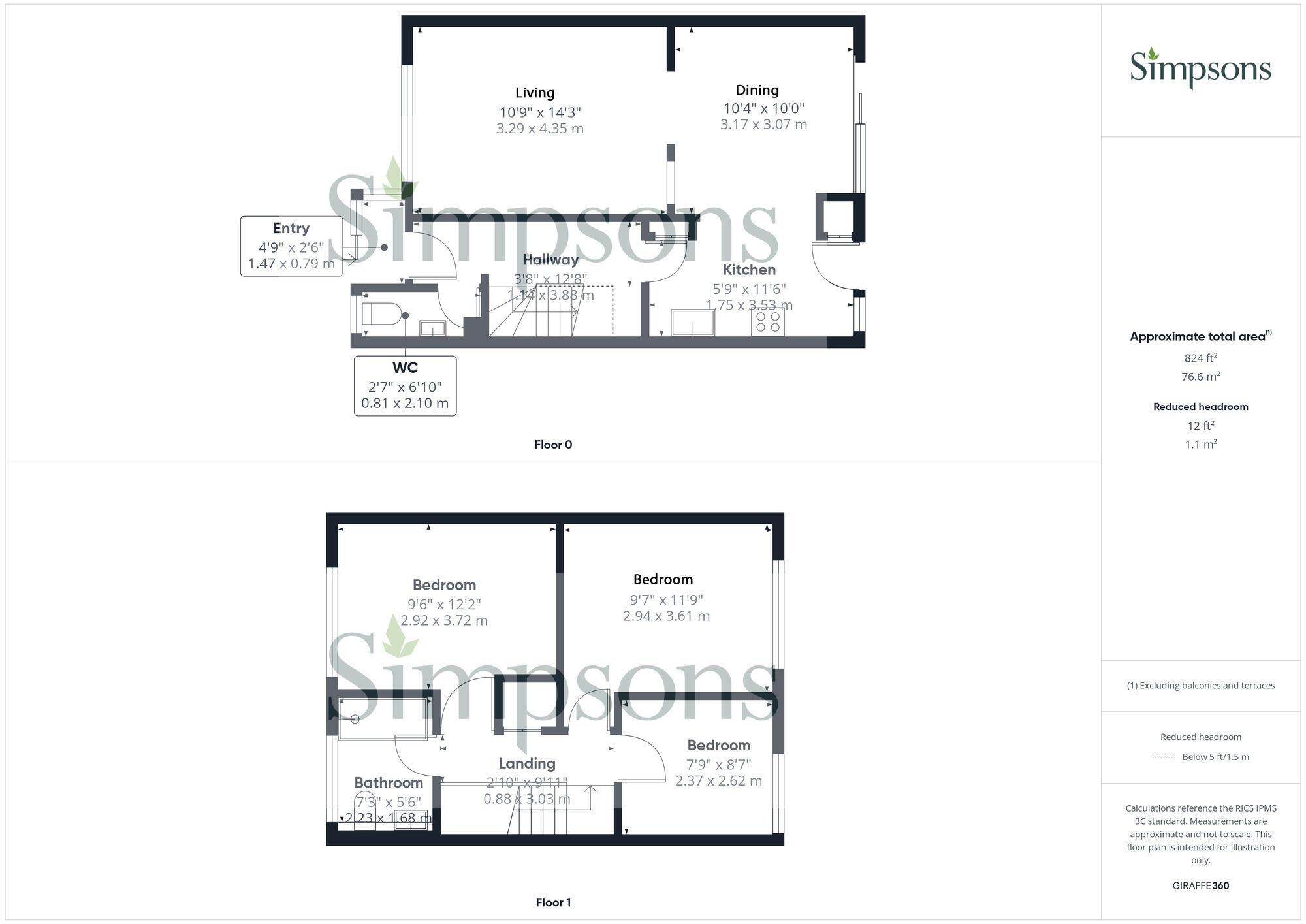 Woodcote Way, Abingdon, OX14 floorplan