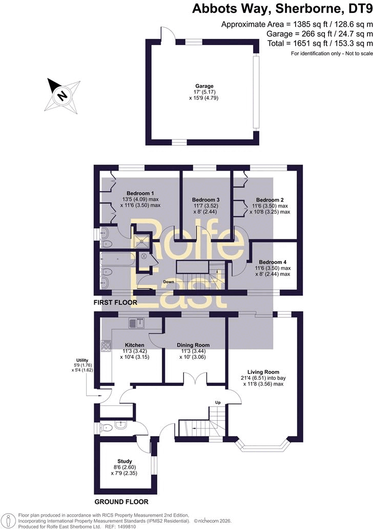 43, Abbots Way, Sherborne floorplan