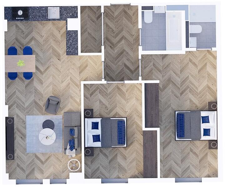 7% Assured NET Returns | Element The Quarter, Liverpool Knowledge Quarter – Stunning 2 Bed, Long-Term Growth floorplan