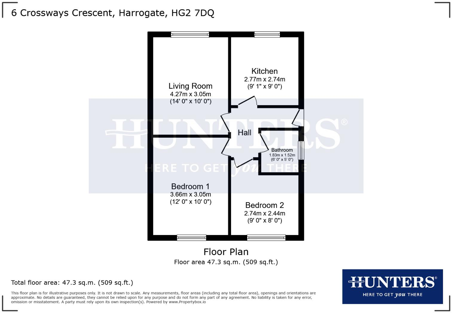 Crossways Crescent, Harrogate floorplan