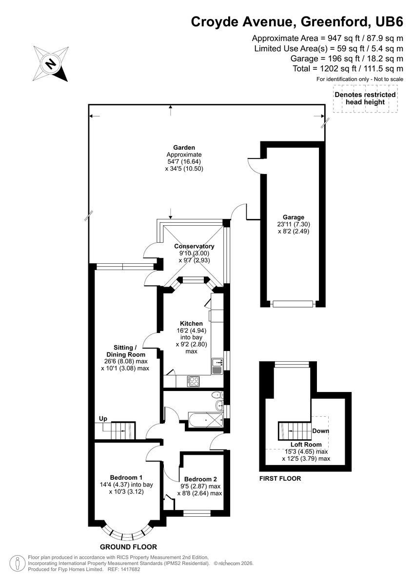 Croyde Avenue, Greenford floorplan