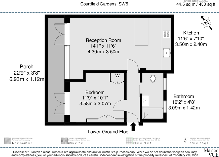 Courtfield Gardens, Kensington And Chelsea, London floorplan
